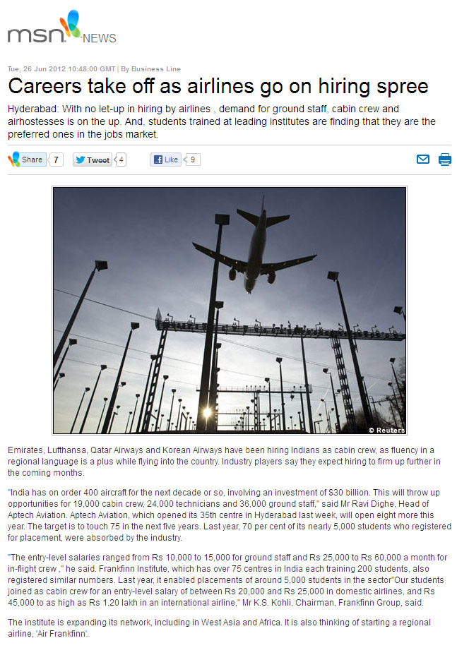 Job opportunities for a successful career in the aviation industry